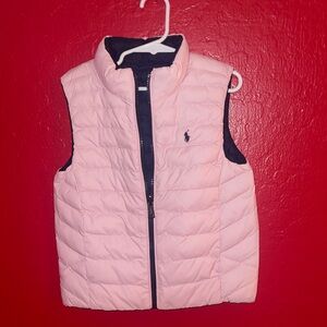 POLO Reversible Pink/Blue Quilted Vest. Market Valued at $130